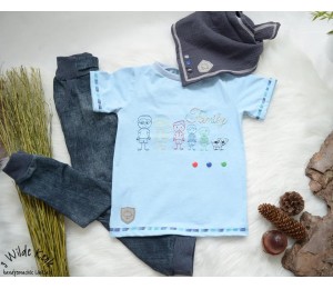 Stickserie - Familienbaukasten Strichmännchen Familie Strichmännchen